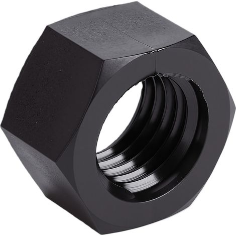 Écrou hexagonal en nylon PA66, vis de fixation d'étanchéité en plastique épais pour la réparation automobile à domicile, noir M18 (1/5)