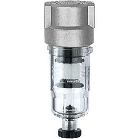 Riegler Filter »Standard-mini«, Polycarbonatbehälter, 8 µm, BG 0, G 1/4 (1/4)