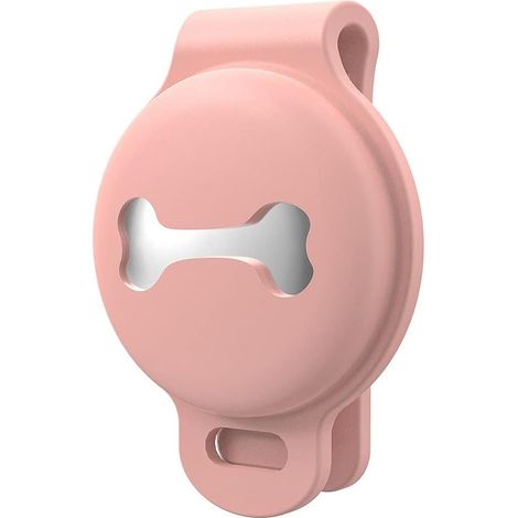 Attache de collier pour chien et chat compatible avec les systèmes d'identification AirTag, flexible, ultra douce, anti-rayures, protection intégrale, en silicone, colorée et durable.