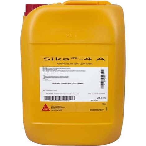 SIKA Activator -4a - Para un ajuste rápido - 20L