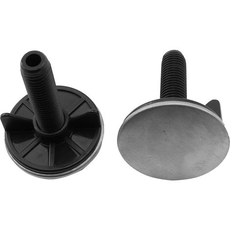 Cache-trou D’évier Cuisine Noir 1 Pièce en Acier (1/5)