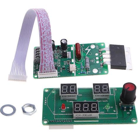 Module de commande de soudeuse par points numérique LCD avec encodeur à impulsion unique 100 A/40 A (DIY-100A) (1/4)
