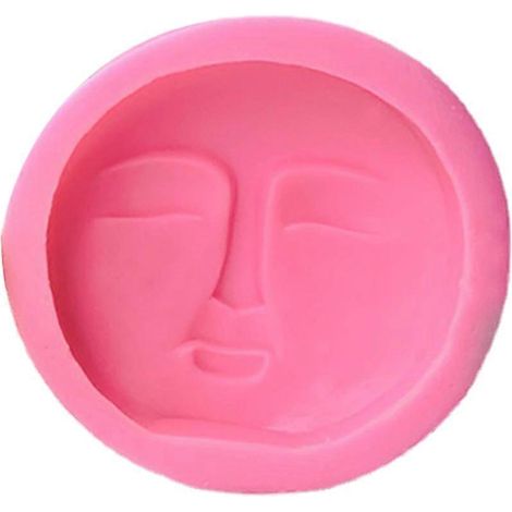 Silikonform für dekorative Kerzen (Gesicht) - Ideal zur Herstellung von Seifen und Kerzen. (1/4)