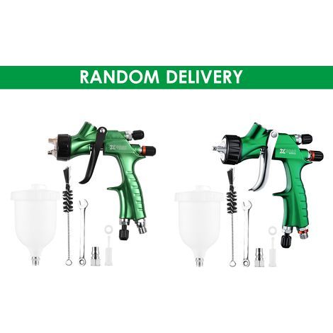 LVMP Gravity Feed Pneumatic Paint Sprayer for Professional Automotive Painting X2020 - Nozzle Size: 1.3 mm (1/5)