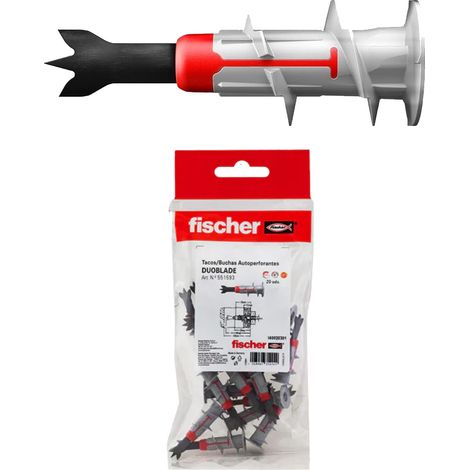 fischer taco duoblade sac de 20 unités ancrage léger