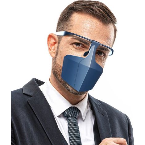 Gesichtsschutz – blau (1/2)