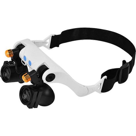 Loupe frontale à LED avec lampe frontale réglable pour travaux de précision et loisirs (1/5)