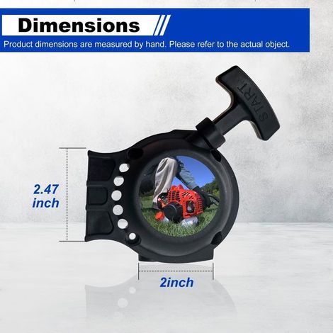 Démarreur à rappel automatique pour débroussailleuse Echo – Modèles A051000940/A051000941 avec vis, compatible SRM-265/SRM-266/PE-265 (1/5)