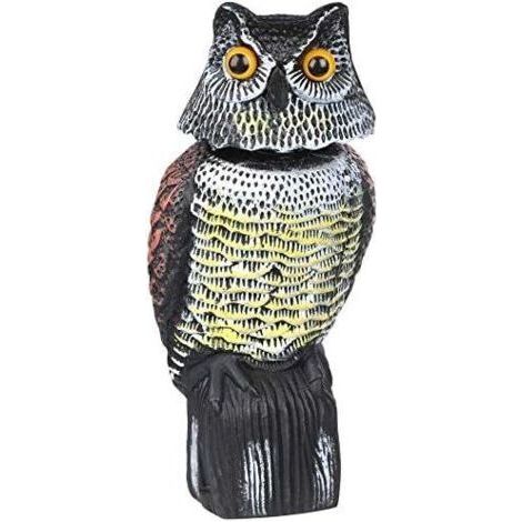 BUNTHAUS Taubenabwehrmittel – Vogelschreck in Eulenform, Vogelscheuchenabwehrmittel – vertreibt Tauben, Krähen und mehr. (1/5)