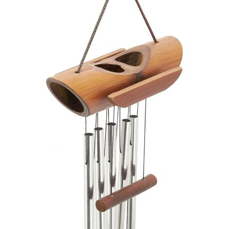 Carillon extérieur en bambou et métal 45 cm
