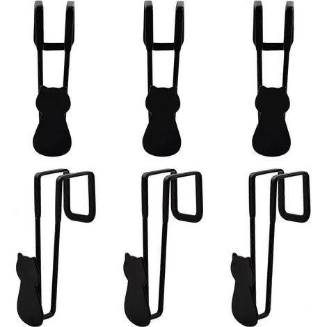 Lot de 6 crochets de porte à suspendre, crochets simples en fer, motif chat décoratif, crochets multi-usages pour cuisine, salle de bain et chambre. (1/5)
