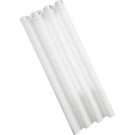 Court Semi Opaque en Polyester Blanc 250X100 CM pour Fentre (1/5)