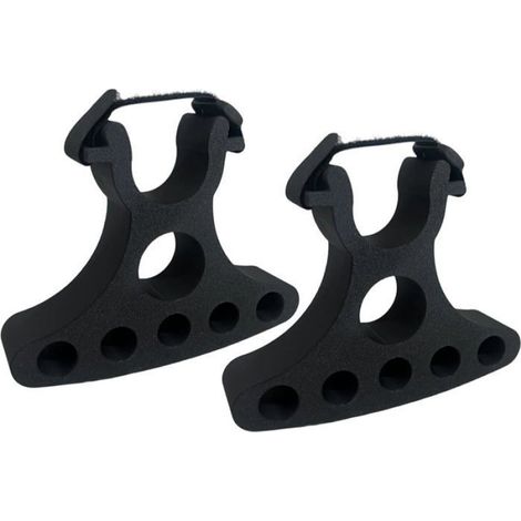 DAITY Support de guidon de vélo portable en 2 parties pour la maison, l'atelier, l'appartement et l'extérieur (noir) (1/4)