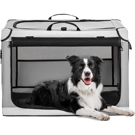 Hundebox faltbar für Zuhause & Auto, atmungsaktiv, L 76cm (1/5)