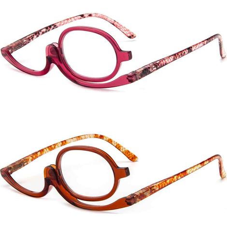 Kosmetiklesebrille für Damen, vergrößernd, zum Umklappen - Kosmetiklesebrille für Damen, vergrößernd, zum Umklappen (1/5)