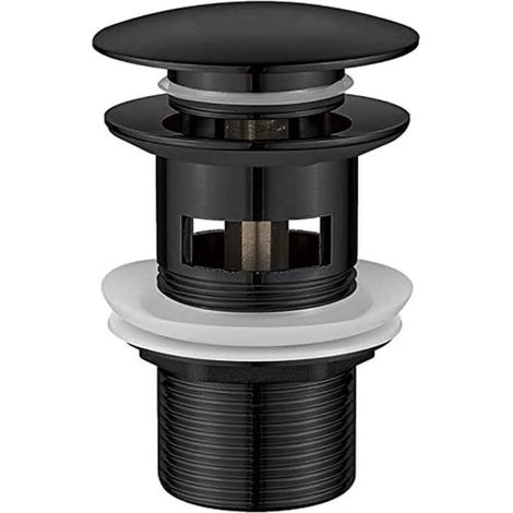 Bonde lavabo avec trop-plein - PZCC - M20502B - Clic-clac - Pop Up - Surface résistante aux rayures (1/4)