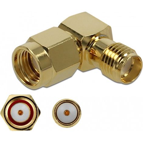 Adaptateur antenne Delock 89978 RP-SMA mâle SMA femelle 10 GHz