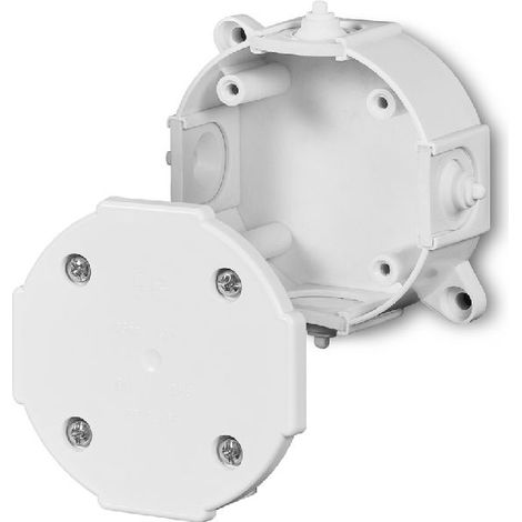 Boîtier de montage en saillie IP41 80×80×38 mm blanc 0211-00 SANS insert (1/2)
