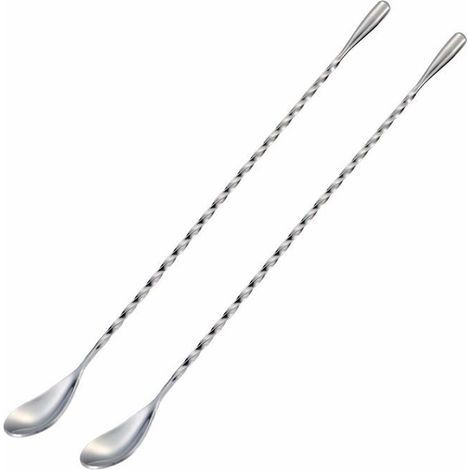 BelleRise – Cocktailmixer, Edelstahl, 30 cm lang, zweiteilig, silber (1/5)