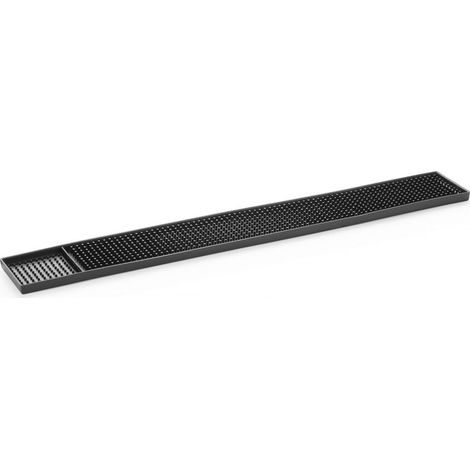 Tapis de bar noir - Caoutchouc - 61cmx8cm