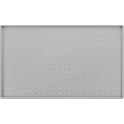 Tapis d'égouttement antidérapant pour chaussures, tapis d'égouttement de vaisselle, tapis en silicone, tapis de cuisine, sous-machine à café, gris, 60 x 40 cm (1/5)
