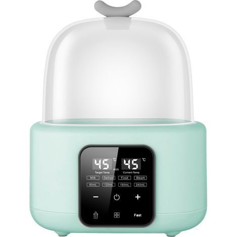 6-in-1 Flaschenwärmer, Flaschensterilisator, Flaschenwärmer mit Bürste und Clip, multifunktionaler Flaschenwärmer, Schnellwärmer für Babynahrung und zum Auftauen, umweltfreundliche automatische Abscha (1/5)