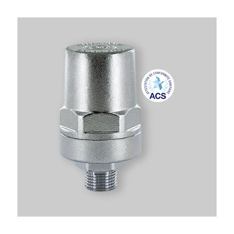 AMMORTIZZATORE DEL COLPO D'ARIETE ""HAMMER STOP"" IN OTTONE CROMO 1/2"" M (1/3)