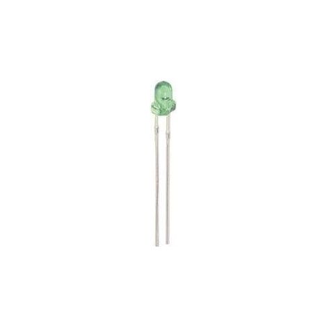 Diodi LED verdi diffusi da 3 mm, 10 pezzi