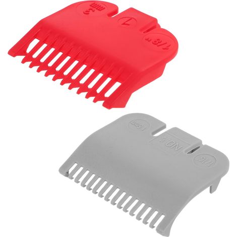 Sabots de Tondeuse Professionnels pour Coupe de Cheveux 2 Pièces en Plastique Contrôle Précis Longueur, Adaptés pour Maison et Salons Adaptés pour Maison et Salons (1/5)
