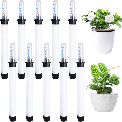 Lot de 10 indicateurs de niveau d'eau hydroponique - En plastique - 22,8 cm - Indicateur d'arrosage pour plantes d'intérieur - Pour pots de culture, jardinières, plantes en pot (1/5)