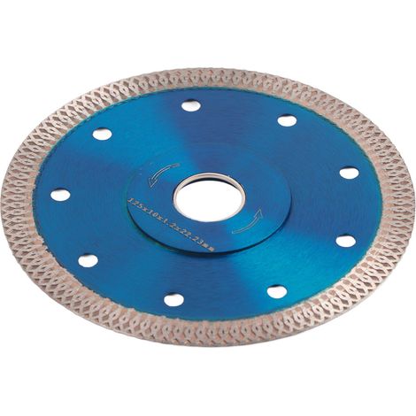 Lame circulaire diamantée haute dureté, coupe rapide et précise pour céramique, 125x22,23mm/4,9x0,9in, disque à tronçonner robuste. (1/5)