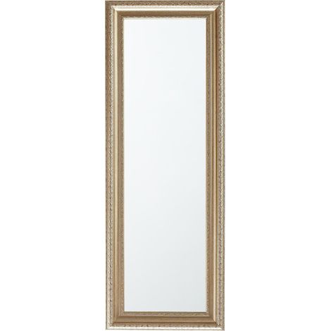 Specchio da parete 51 x 141 cm oro e argento AURILLAC
