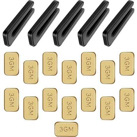 Kit D'équilibrage Clips et Poids 3gm Compatible pour Ventilateur de Plafond en ABS et Acier Inoxydable pour Fête Estivale et Correction de Déséquilibre (1/5)