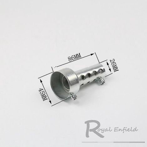 Silencieux d'échappement universel pour moto, 35 mm, 42 mm, 45 mm, 48 mm, 60 mm, en acier inoxydable, 45 x 86 mm (1/4)