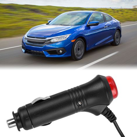 12V/24V Zigarettenanzünderadapter mit Schalter und Sicherung für Auto und Motorrad