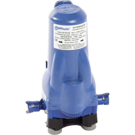 Whale Watermaster – Bordpumpe 8 Liter/Minute mit schneller Verbindung, 12V-Wohnmobil, Campervan, Vanlife