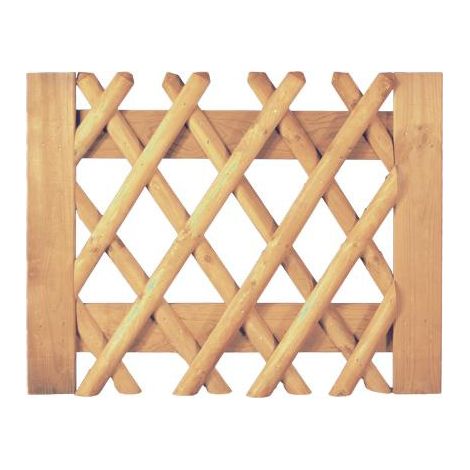 Jägerzaun braun Tor 100 x 80 cm