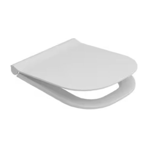 Asiento blanco con cierre suave blanco brillo - Ceramica Dolomite Mirto