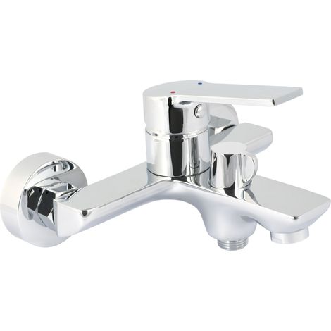 Deante Robinet de baignoire mural - Chromé - Durable et élégant - Idéal pour salle de bain moderne