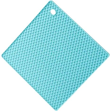 Hot Pad - Silicone - Honeycomb Structure - Heat Resistant Up To 230°C - Non Slip Base - For Kitchen Countertop Stove Oven - Pack Of 2 (1/5)