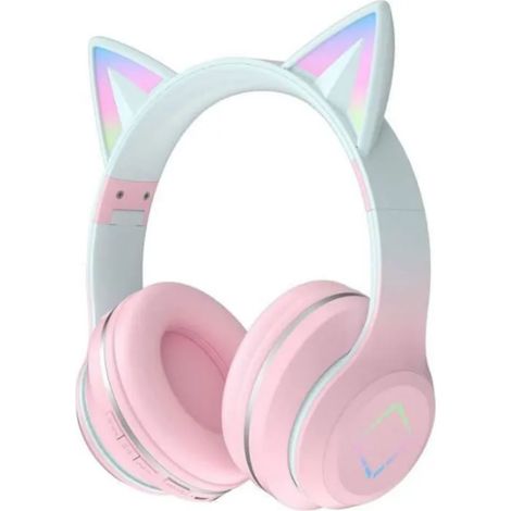 Casque Bluetooth Enfant Oreilles de Chat - LED Clignotante - Sans Fil/Filaire - Micro (1/5)