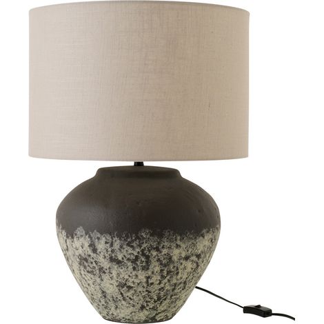 Lampe à Poser en Céramique "Jules" 62cm Gris Foncé