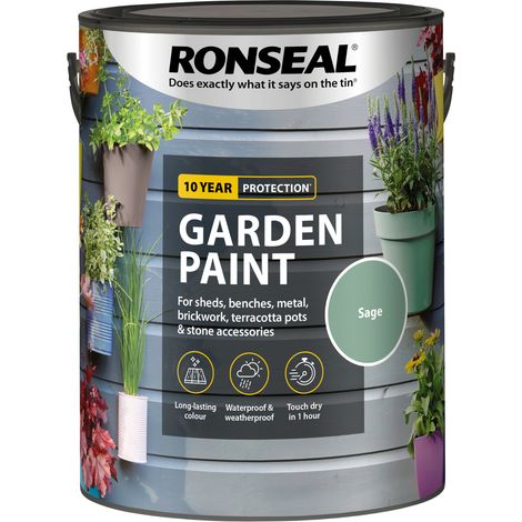 Ronseal Garden Paint - Sage - 5 Litre