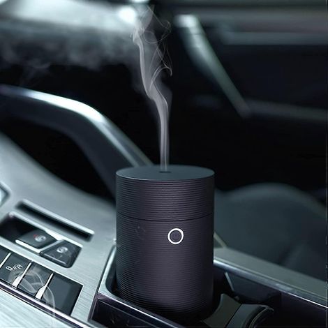 Diffuseur d'huiles essentielles mini portable USB (fil noir) pour voiture, maison, bureau ou chambre. (1/5)