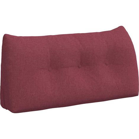 Cuscino per Schiena Rosso Vino 100 x 24 x 50 cm Tessuto vidaXL