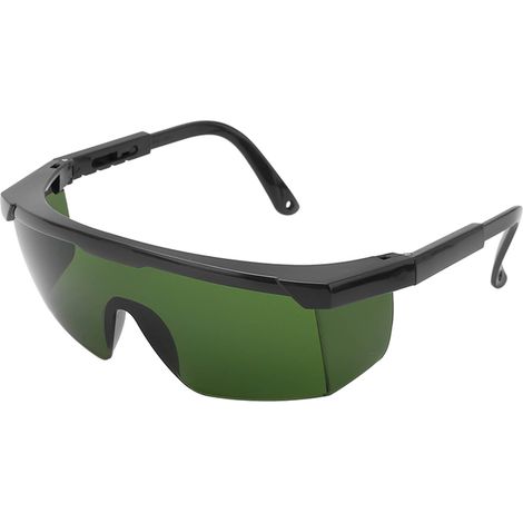 Argon-Lichtbogenschweißbrille, dehnbare Bügel, stoßfest, hoher Schutz, UV-beständig, hellgrün, IR3.0 (1/5)