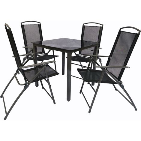Set di mobili da giardino del gruppo di sedute di 5 pezzi 80S 105x80x80 - VCM