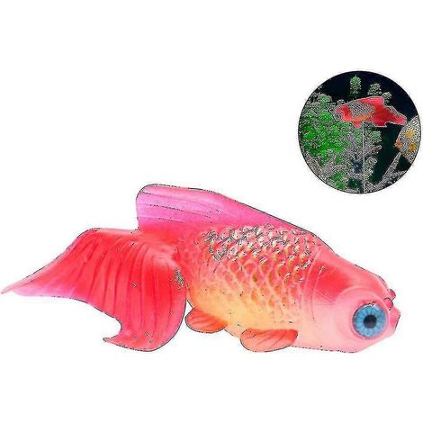 Künstlicher Fisch aus Silikon, sehr realistisch, in Form eines schwimmenden Fisches (1/2)