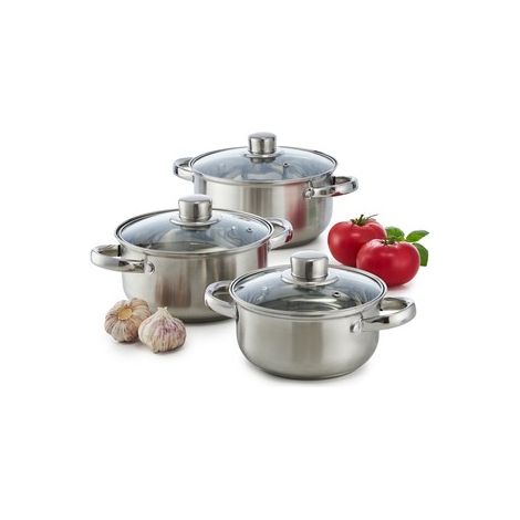 Batterie de cuisine Tully Ambition - 6 pièces, acier inoxydable, induction