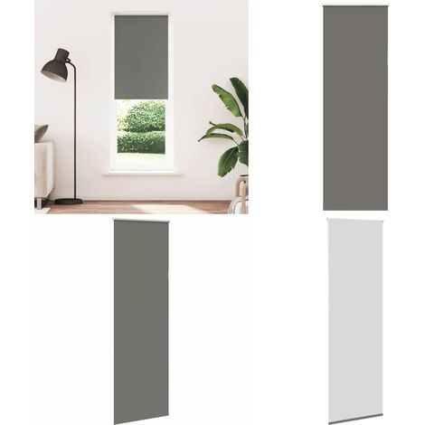 vidaXL Verdunkelungsrollo Grau 85x230 cm Stoffbreite 80,7 cm Polyester (1/5)